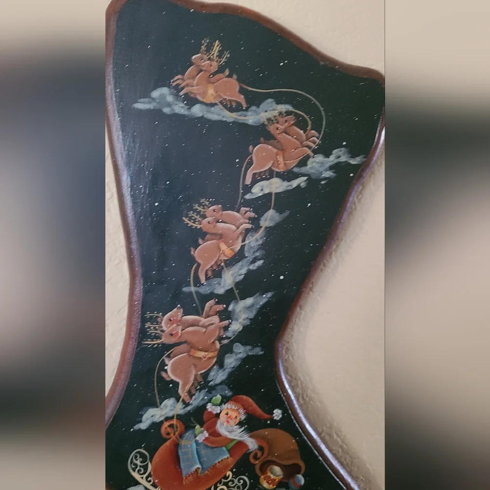 unknown handpainted wood